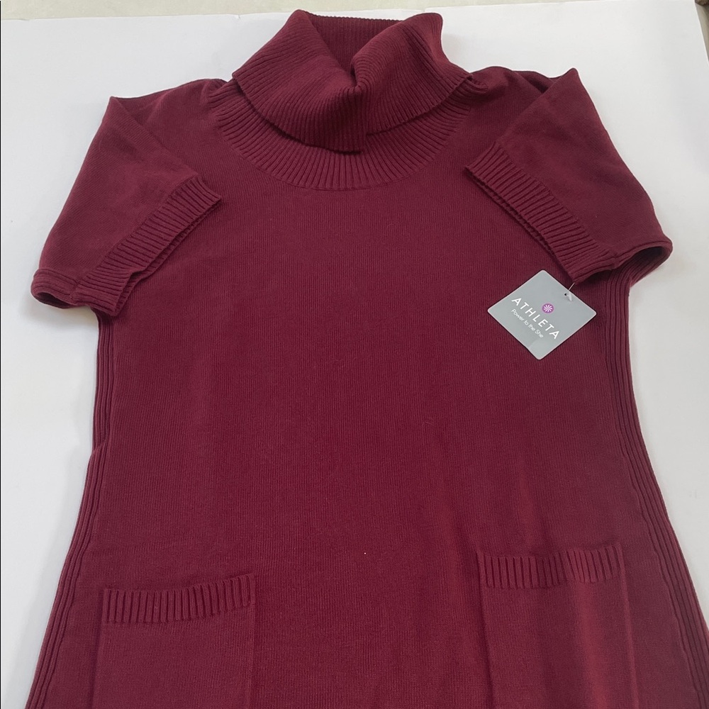 Athleta Women's Deep Red Cowl Neck Sweater